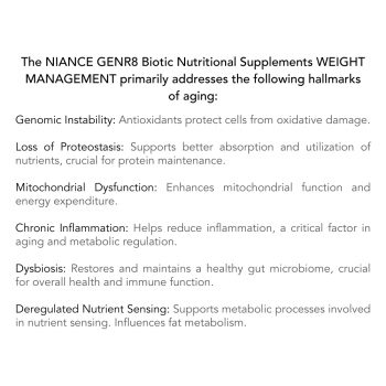 GENR8 Biotische Nahrungsergänzungsmittel WEIGHT MANAGEMENT Markenzeichen (2)