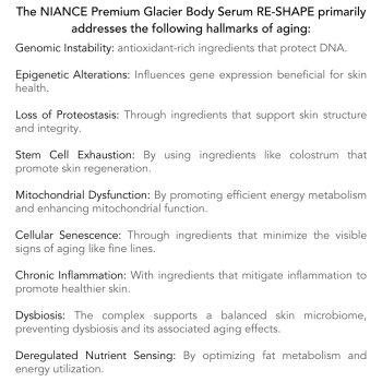 NIANCE Premium Glacier Body Serum RE-SHAPE Hallmark (2)